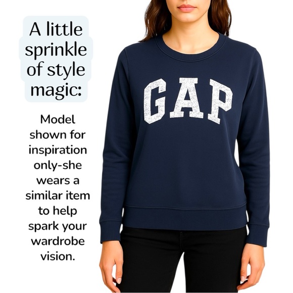 GAP Dark Blue Relaxed Sweatshirt Small - Picture 2 of 12